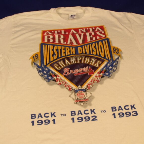 Vintage Atlanta Braves Commemorative Tee Shirts - Picture 3 of 6